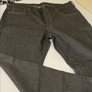 Classic Black Men's Straight Jeans